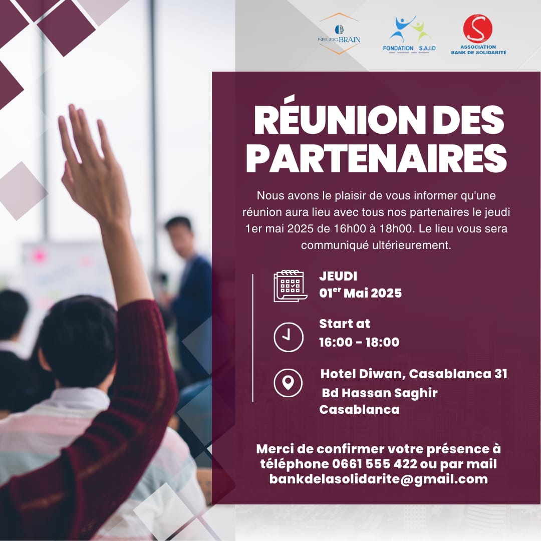 Réunion des partenaires : la Fondation Saïd, Neuro Brain et la Bank de Solidarité renforcent leur synergie